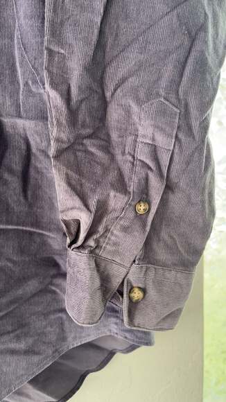 Vintage Eddie Bauer Purple Corduroy Long Sleeve Shirt with Embroidery, Size S - Picture 5 of 7